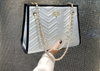 Vintage Chevron Chain Shoulder Bag