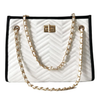 Vintage Chevron Chain Shoulder Bag