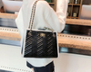 Vintage Chevron Chain Shoulder Bag