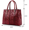 Python Embossed Fashion Handbag