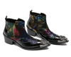 Genuine Leather Dragon Chelsea Boots