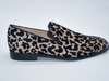 Luxury Golden Leopard Print Loafers