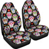 Colorful Sugar Skull III Car Seat Covers