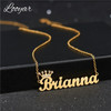 Personalized Iced Name Necklace Stainless Steel Charm Custom Name Jewelry Any Name 11 Font Style To Choose For Girl kids