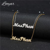 Personalized Iced Name Necklace Stainless Steel Charm Custom Name Jewelry Any Name 11 Font Style To Choose For Girl kids