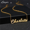 Personalized Iced Name Necklace Stainless Steel Charm Custom Name Jewelry Any Name 11 Font Style To Choose For Girl kids
