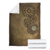 Steampunk Clocks Throw Blanket