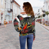 Art Cat II Off Shoulder Hoodie