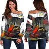 Art Cat II Off Shoulder Hoodie