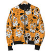 Orange Sugar Skull Women's Bomber Jacket