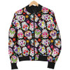 Multi-Colored Sugar Skull Women's Bomber Jacket
