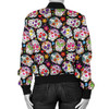 Multi-Colored Sugar Skull Women's Bomber Jacket