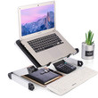 Adjustable Aluminum Alloy Folding Laptop Desk for Notebook Lap PC