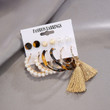 Earings Set Metal Acrylic Tassel Geometric Earrings for Women