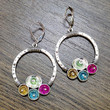 Bohemian  Hollow Big Circle Drop Earrings