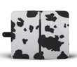 Realistic Cow print phone wallet case