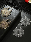 Bohemian Vintage Hollow Alloy Flower Earrings Accessories