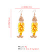 European and American street shooting same alloy earrings creative shell geometric fish-shaped long tassel earrings