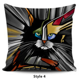 Expressionist Cat Pillow Covers