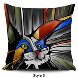 Expressionist Cat Pillow Covers