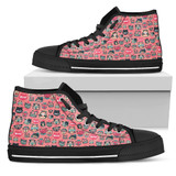 Pink Meow Cat Canvas Shoes
