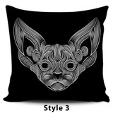 Thread Art Cat Pillow Covers