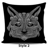 Thread Art Cat Pillow Covers