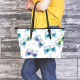Happy Cat Leather Tote Bag
