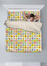 Comic Cat Bedding Set