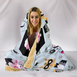 Comic Cat II Hooded Blanket