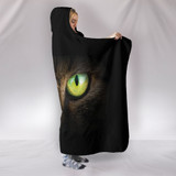 Cat Eyes II Hooded Blanket