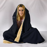 Black Cat Hooded Blanket