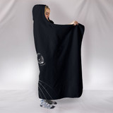 Black Cat Hooded Blanket