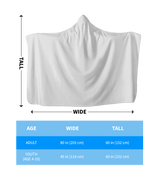 Flower Pattern Hooded Blanket
