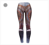 Steampunk Mechanical Gear Leggings