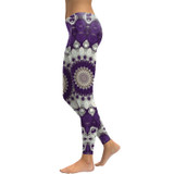 Purple & White Mandala Leggings