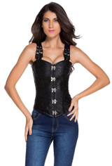 Steel Boned Buckle Corset