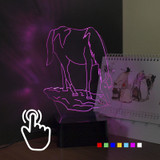 Changing Color Horse Night Light