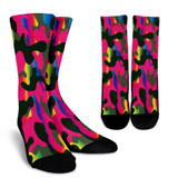 Pink Camouflage Socks