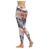 Koi Fish and Lotus Leggings Plus Size