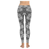 Grey Lotus Leggings Plus Size