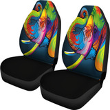 Elephant Art Color Animal Car Seat Covers