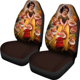 Snow White Art Car Seat Covers