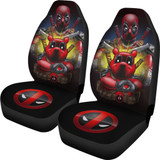 Deadpool And Pooh Car Seat Covers