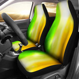 Blurred Irish Flag Car Seat Covers