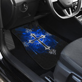 Silver Cross Blue Car Floor Mats