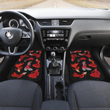 Red FisSymbols Shades Car Floor Mats