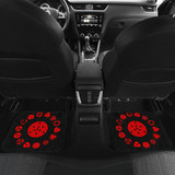 Mangekyo Sharingan Eyes All Signs Naruto in black Car Floor Mats