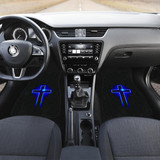 Jesus Blue Cross Car Floor Mats