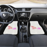 Coral Axolotl And Pokemon in pink Car Floor Mats